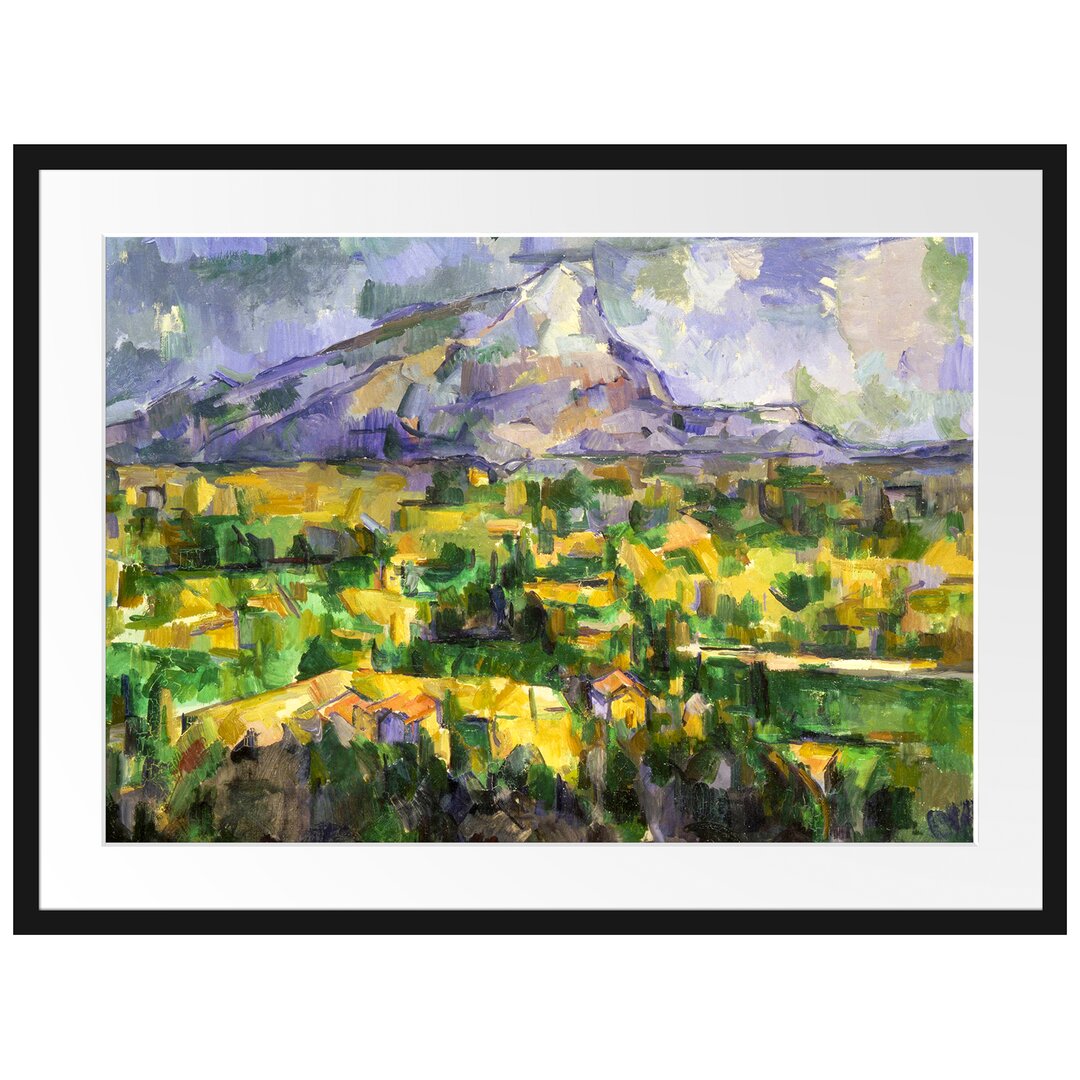 Gerahmter Kunstdruck Mont Sainte-Victoire von Paul Cezanne