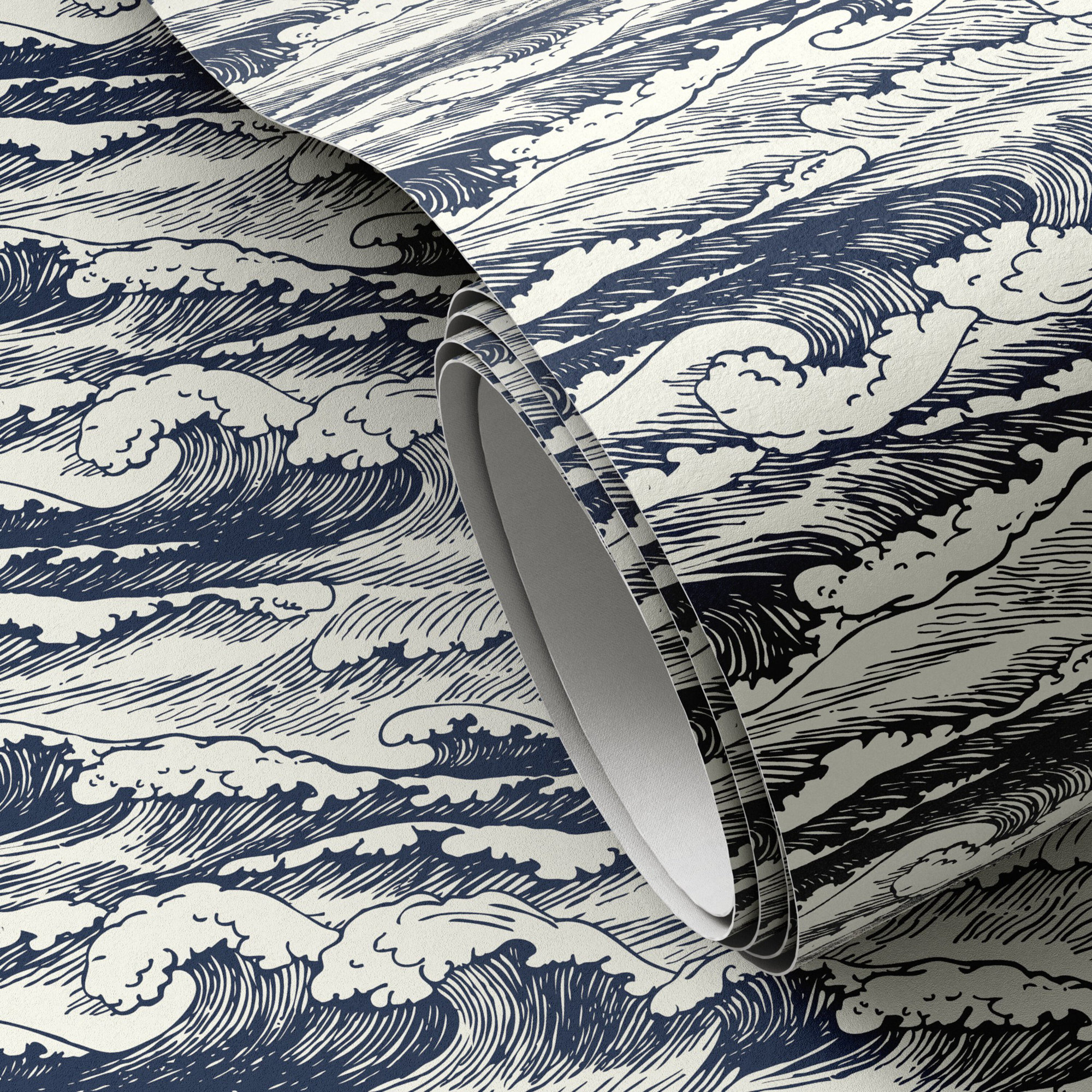 Fielder Wavebreak Wallpaper by Getty Images, Navy II