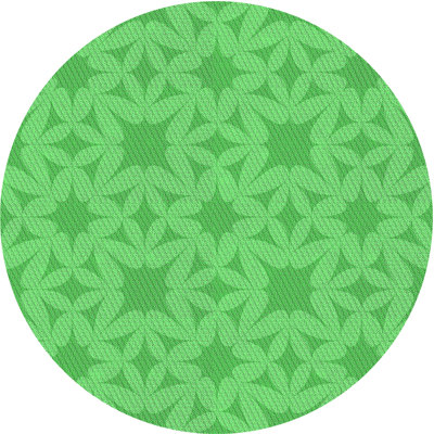 Laine tissée à la machine de fabrication orientale et polyester vert/jaune Tapis décoratif