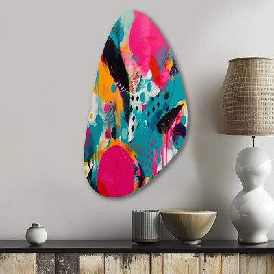 Chimdindu - Abstract Unique Shape Metal Wall Decor, Modern Asymmetrical Metal Art Print