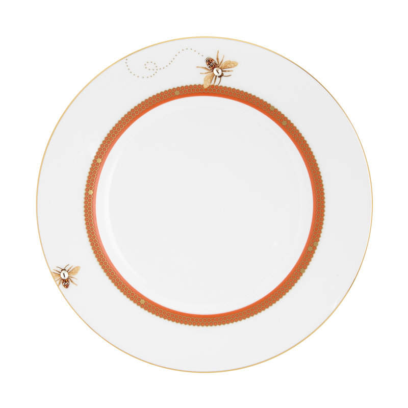 My Honeybee-Honeydew Bone China Salad/Dessert Plate