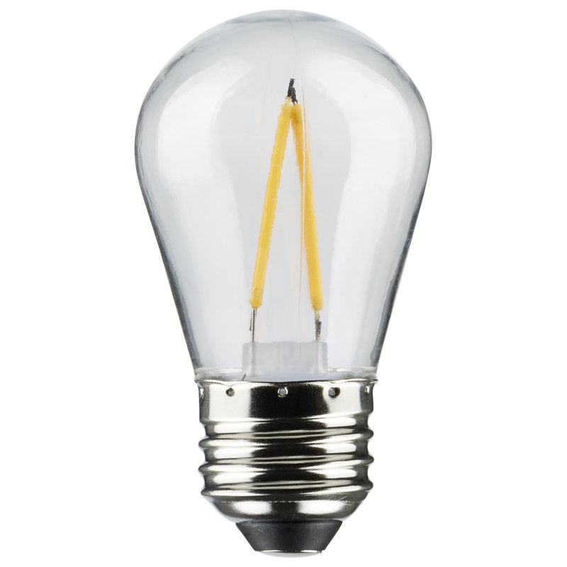 24Ft - LED String Light - Includes 12-S14 Bulbs - 2000K - 120 Volts