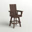 Swivel 29.25" Teak Patio Bar Stool-50287953
