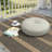 Sunbrella Indoor/Outdoor Floor Pillow, 24 Inch Circular Cushion Cover with Insert-116426985-116426980