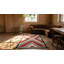 Bold Tribal Geometric Antique  Flatweave Native American Navajo Rug