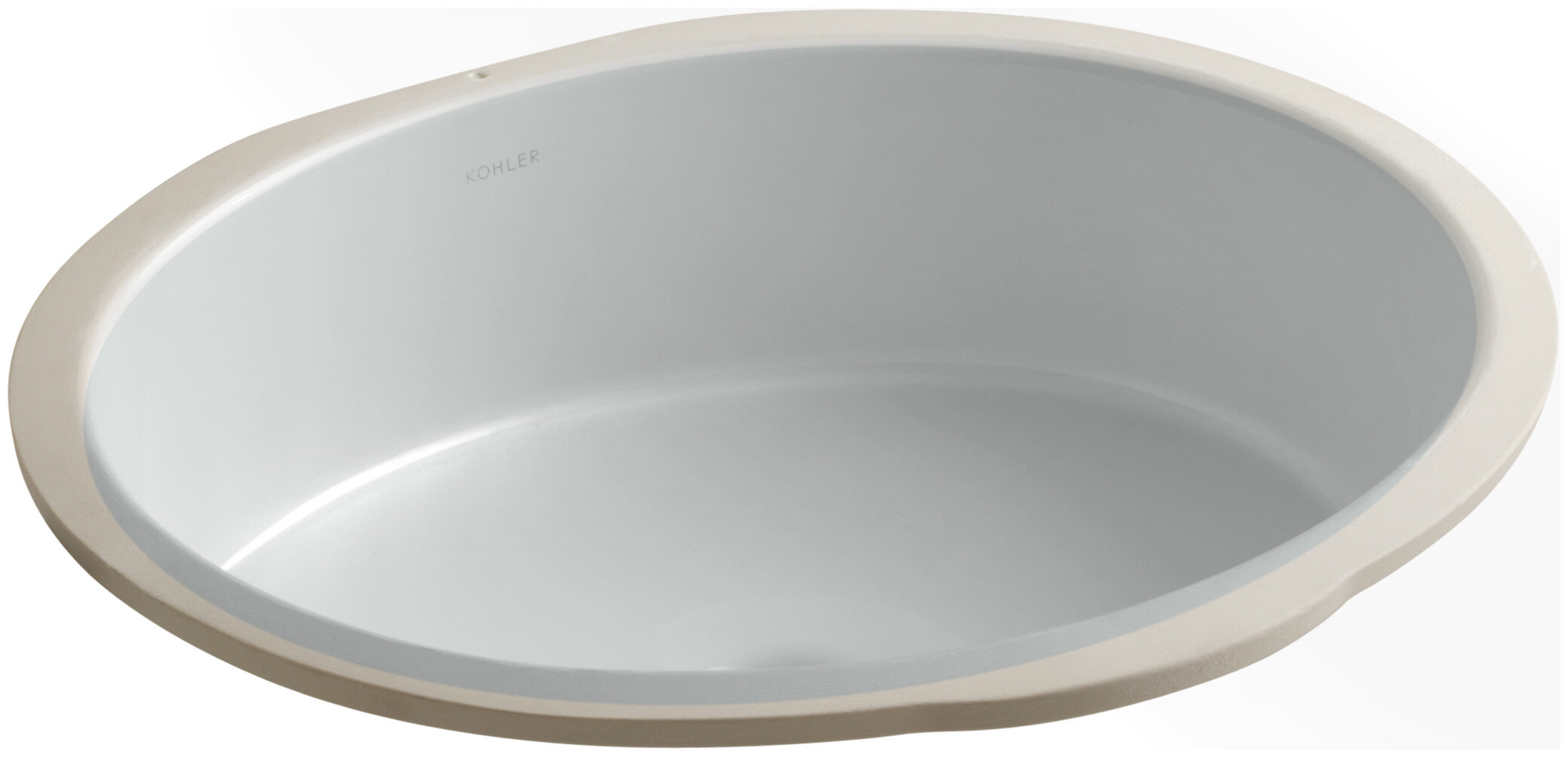 Kohler Verticyl Ceramic Oval Undermount Bathroom Sink With Overflow   Verticyl Ceramic Oval Undermount Bathroom Sink With Overflow 