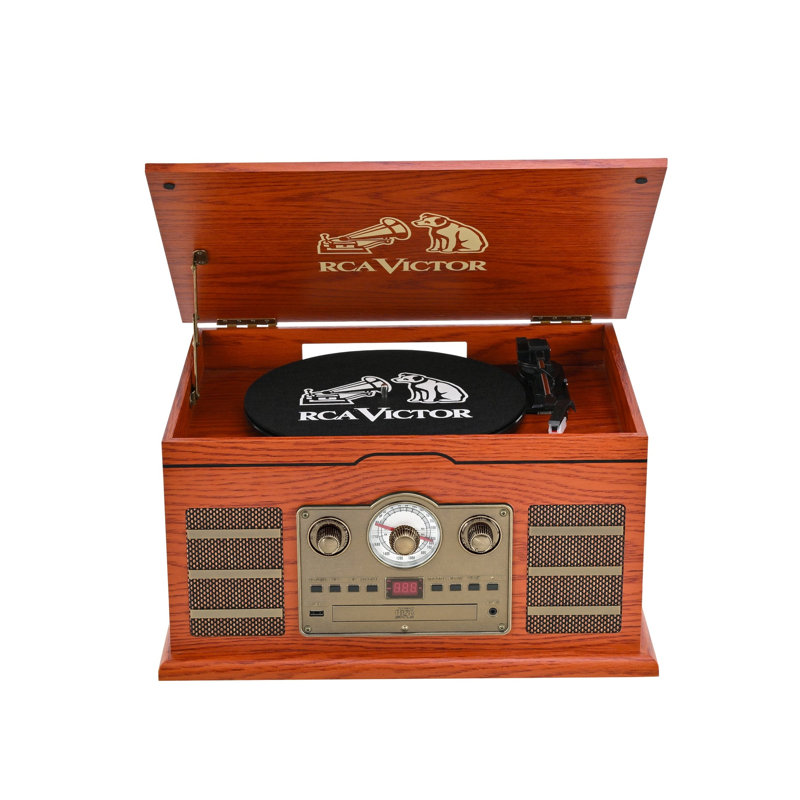 8-in-1 Turntable Music Centre with Audio Stream