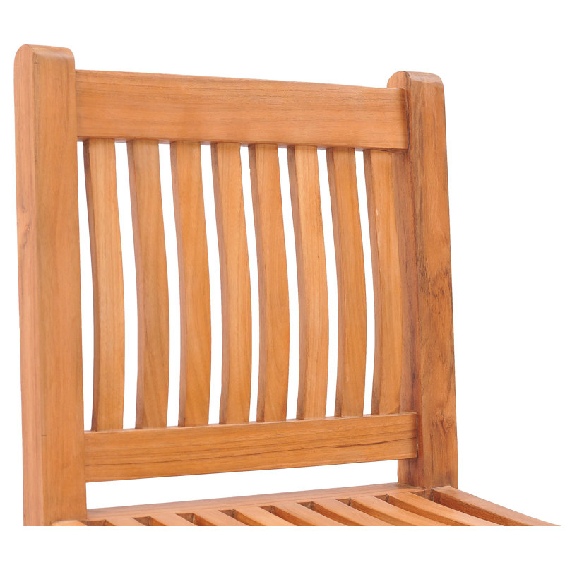Catriona Outdoor Teak Dining Side Chair