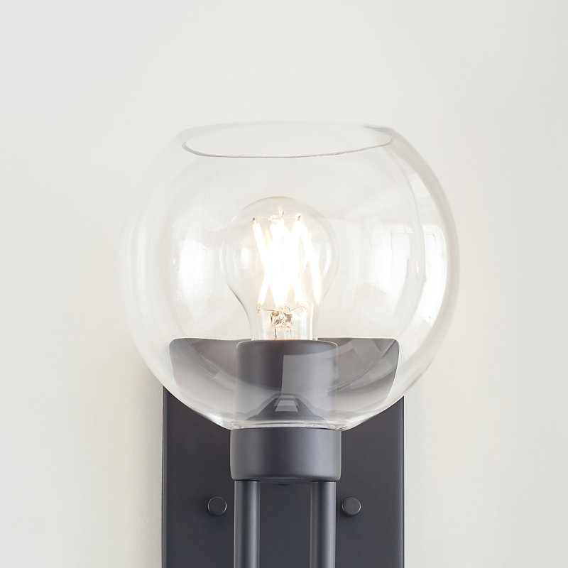 Dimmable Bath Sconce, Midnight Black