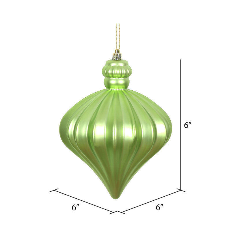 Ornement de Noël oignon 6 po, Celadon