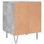 Mursida 40cm W Metal Bedside Table-12029939