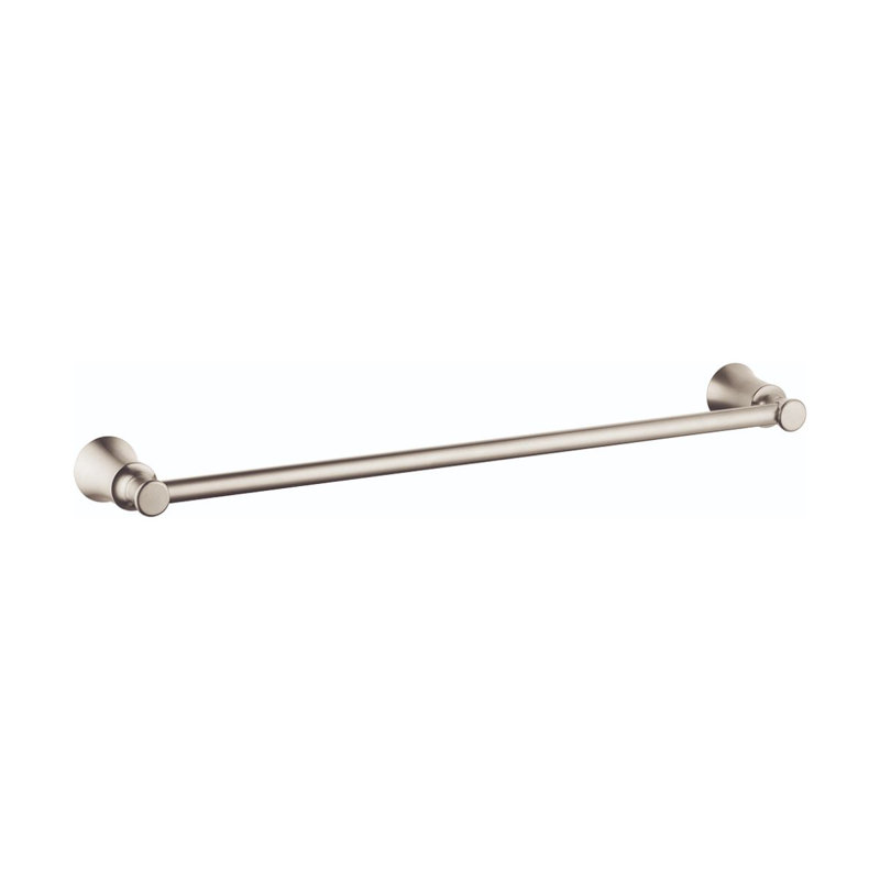 Barre à serviettes murale Joleena, Nickel poli, H 2,21 po x L 20 po x P 3,98 po