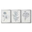 Indigo Botany Study IV - Ensemble de 3 peintures sur toile encadrées-1171059436-1171059437