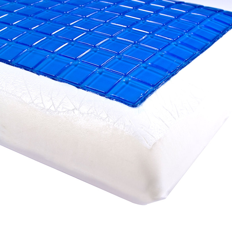 Medium Memory Foam Cooling Gel Pillow with Polyester Cover
