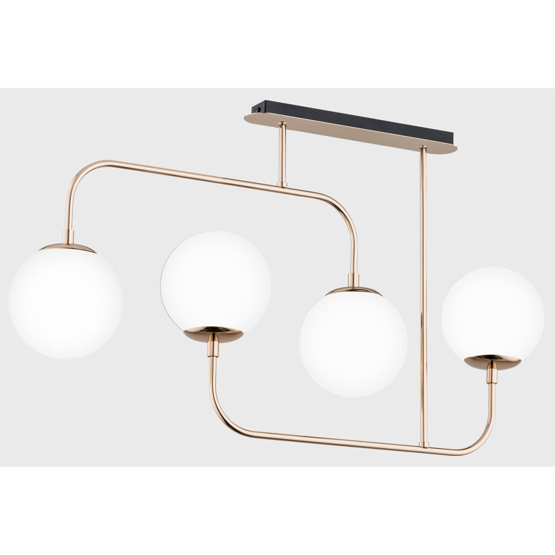 Antanisha Glass Flush Mount, White