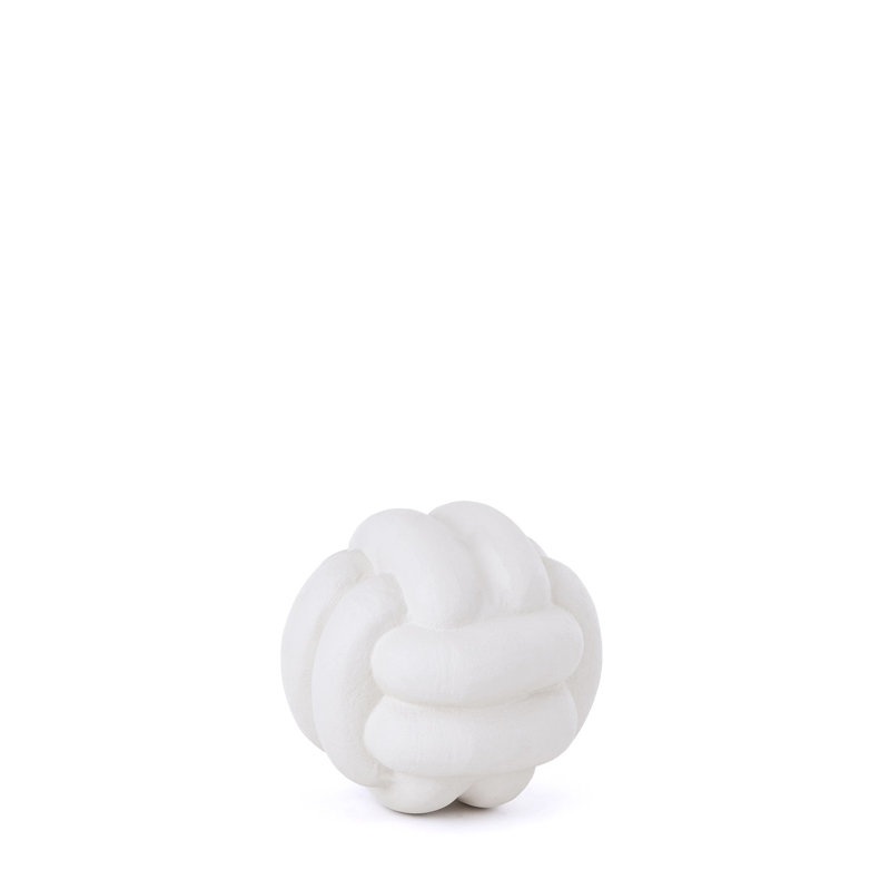 Noeuds décoratifs blanc beige aluminium Lg, H 5 po x l 5 po x P 5 po
