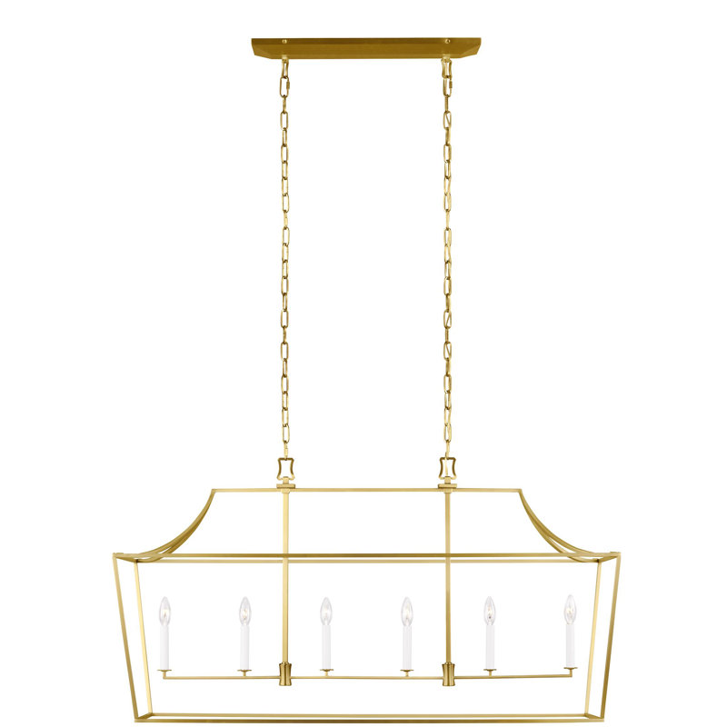 Southold 6 - Light Pendant, Burnished Brass