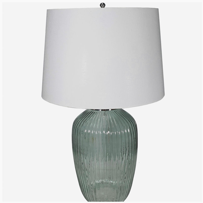 Lampe de table en verre D16x27 "