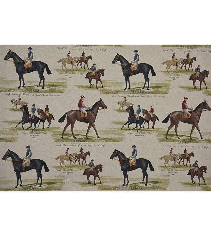 Kimblewick Khaki Cotton Blend Fabric