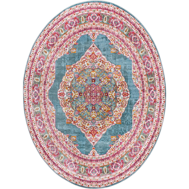 Oriental Indoor Rug, Oval 7'10" x 10'