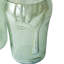 Vases décoratifs en verre vert S / 2