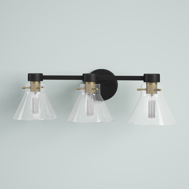 Tudor City Dimmable Vanity Light, Matte Black, 3