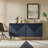 Arkayla 63'' W Sideboard with Hidden Drawers and Wine Glass Rack-412641075
