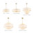 Aasim 24" 5-Light Dimmable Tiered Drum Chandelier-390782524