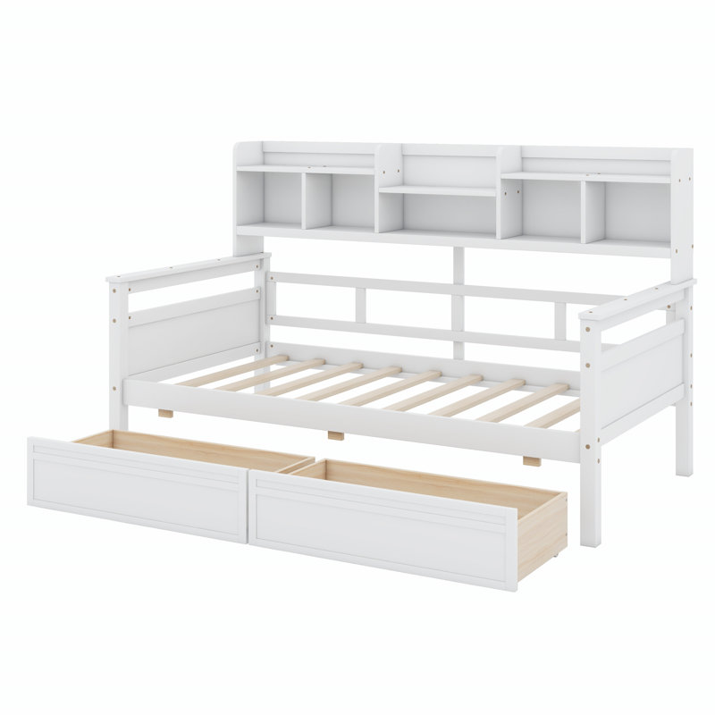 Lit de jour Alamgir, Blanc, Lit simple