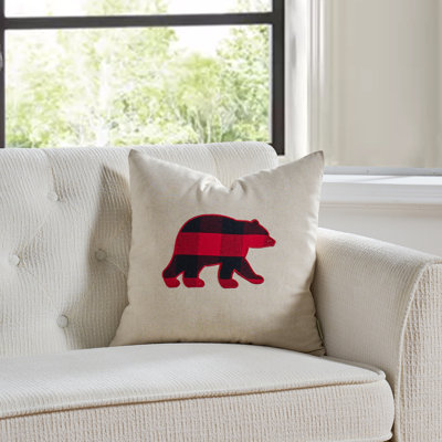 Cottage Life Patchwork Linen Throw Pillow