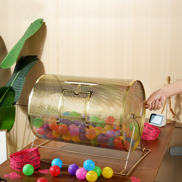 VEVOR Raffle Drum,Holds 10000 Tickets or 300 Ping Pong Balls | Wayfair