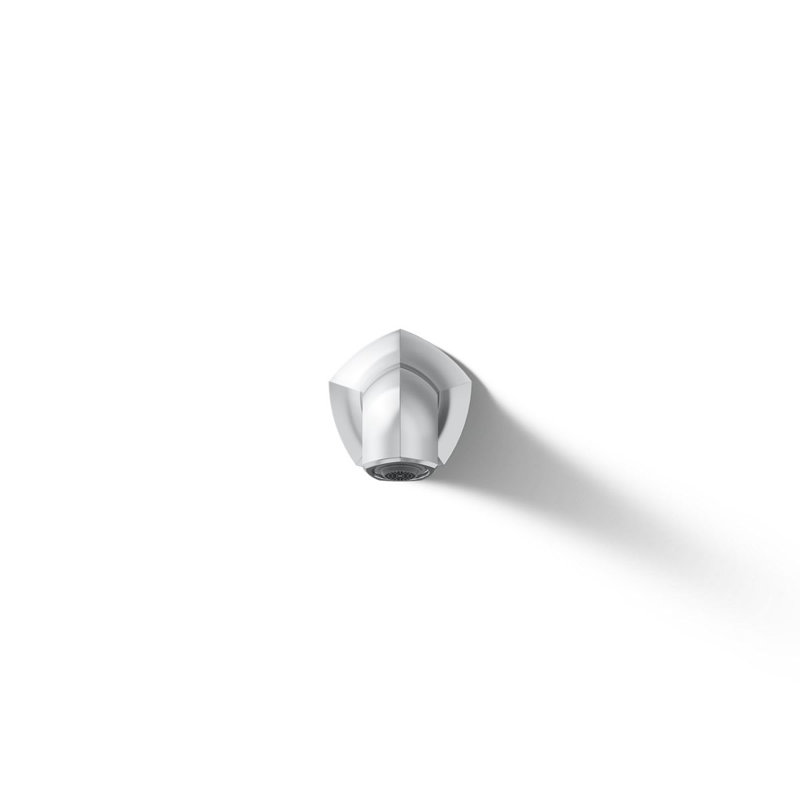 Wall-Mount 8 In. Bath Spout With Straight Design, Polished Chrome