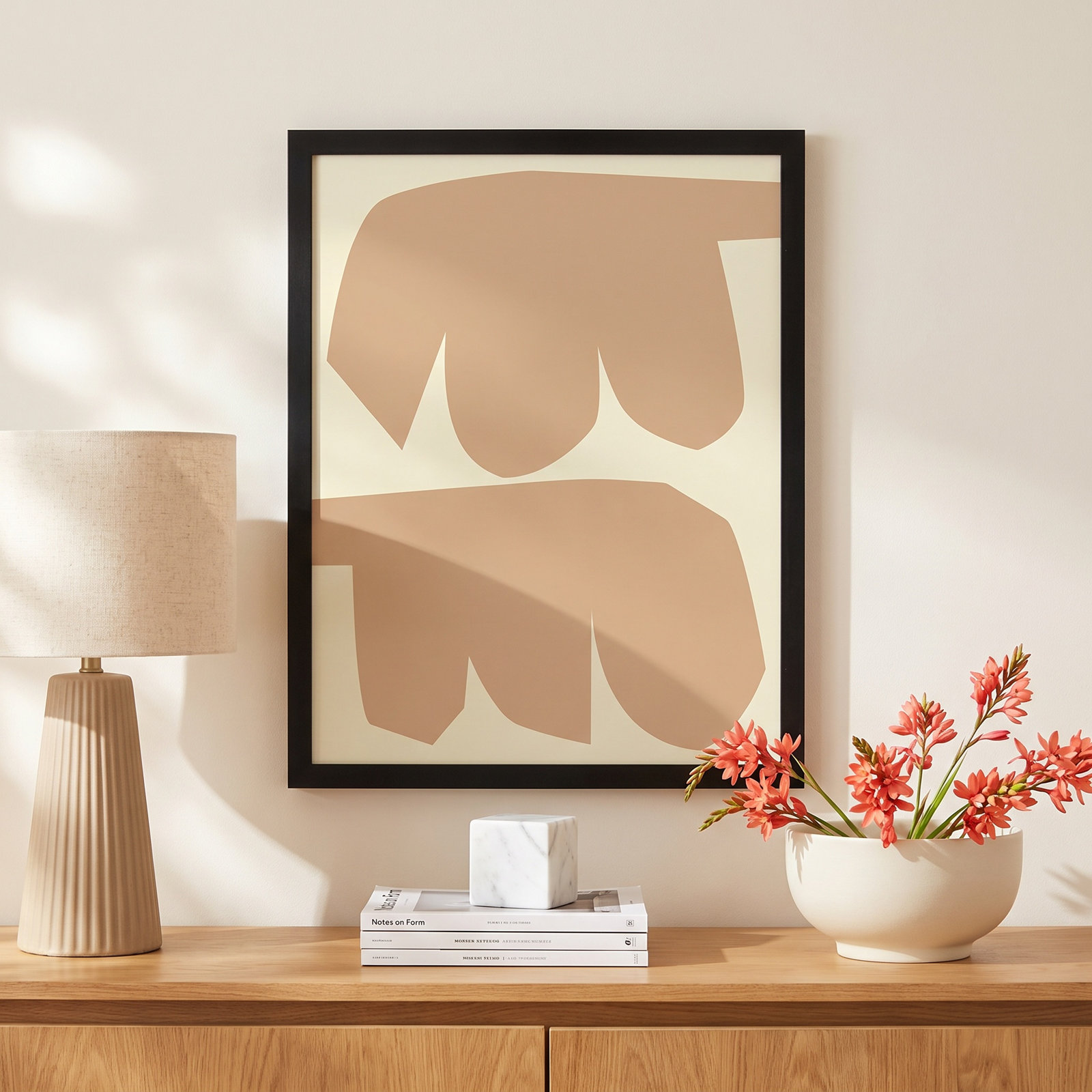 Component 1 by Michael Kempen, 20"H x 16"W x 1.25"D, Black Framed