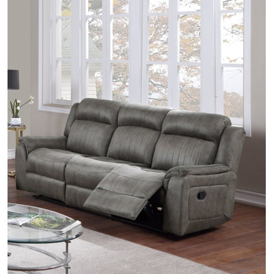 Mahlon 84'' Faux Leather Reclining Sofa