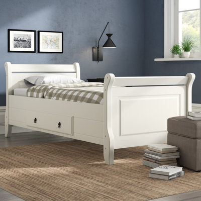 Eva Solid Wood Ottoman Storage Bed