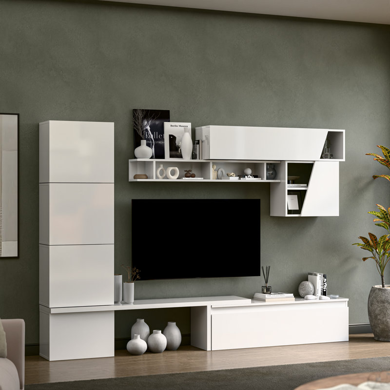 Klavoda Entertainment Centre, White