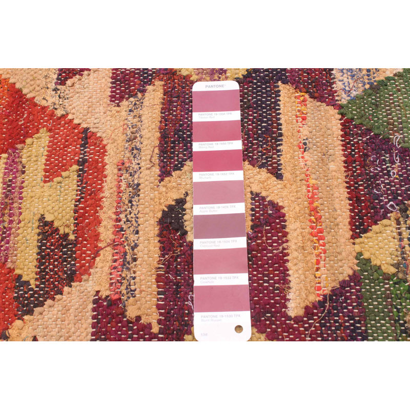 Jeu de couleurs kilim bourgogne, Rectangle 4 pi x 6 pi