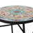 Marvelous Side Table With Tile Mosaic Touch And Iron Base, 14" X 21.25", Yellow + Red Ceramic Tile, Assembly Required Excellent Accent Ornament Robust Metal Framework, 14"w 14"d 21.25"h,
