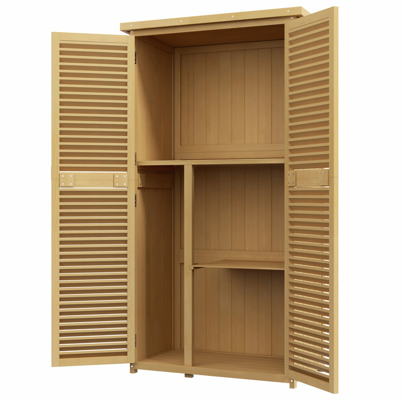 Armoire de rangement extérieure avec intérieur spacieux et conception résistante aux intempéries