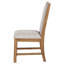 Chaise d'appoint rembourrée, ensemble de 2