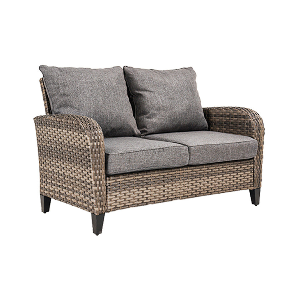 Defrates Outdoor Wicker Loveseat