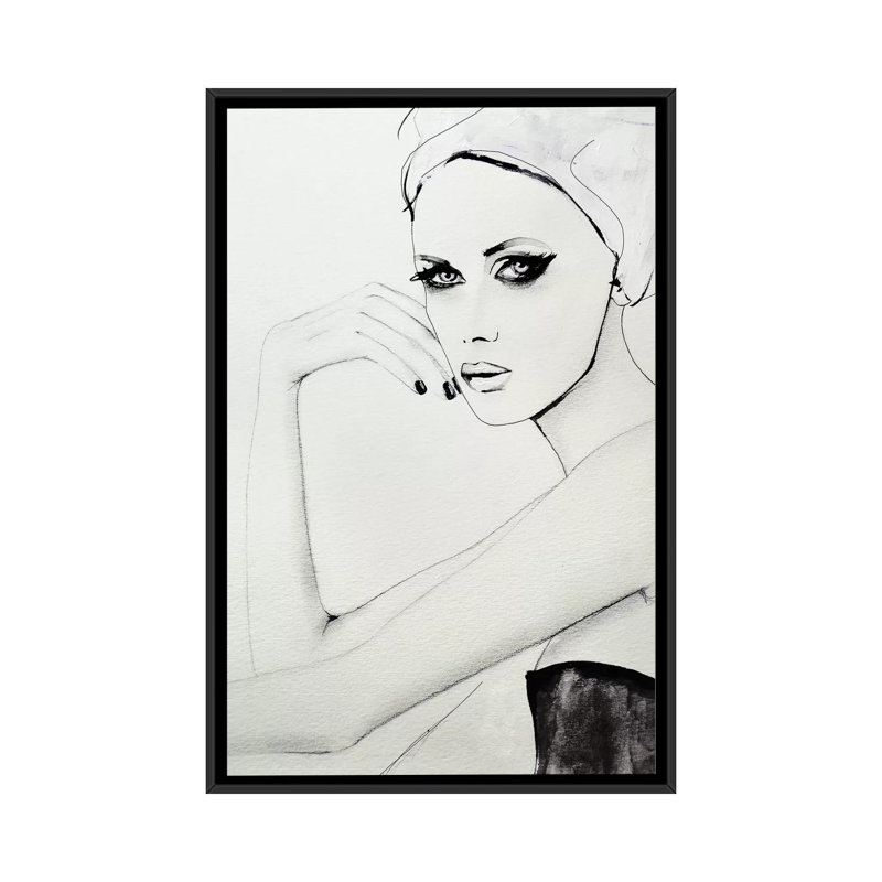 Broken Wild 1 Piece Painting on Canvas, 66.04 cm H x 45.72 cm W, Black Framed Canvas