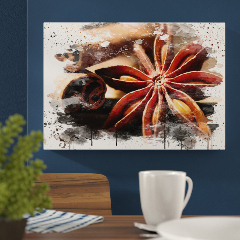 Cinnamon and Spices - Wall Art, 35cm H x 50cm W, Wrapped Canvas