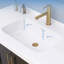 48 In. W X 22 In. D Solid Surface Rectangular Single Sink Vanity Top With Backsplash Bathroom Countertop In White