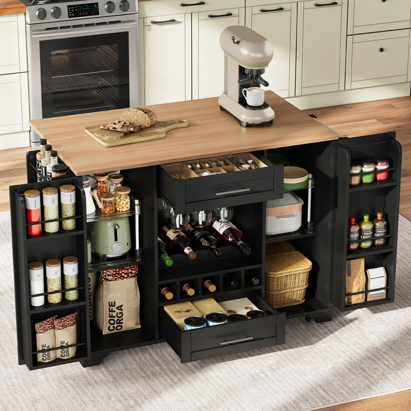 Kitchen Island, Black