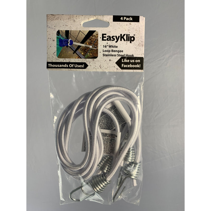 Steel Hooks, White, 16" H x 1" W x 1" D