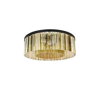 Dahlonega Crystal Flush Mount
