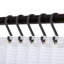 Crochets de douche Utopia Alley - Anneaux de rideau de douche pour salle de bain - Crochets de rideau de douche décoratifs en forme de S antirouille pour salle de bain, rideaux, vêtements, serviettes, etc. - Ensemble de 12, noir mat-60023793