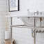 Embassy Stone Oval Console Bathroom Sink with Faucet and Overflow-1599128375