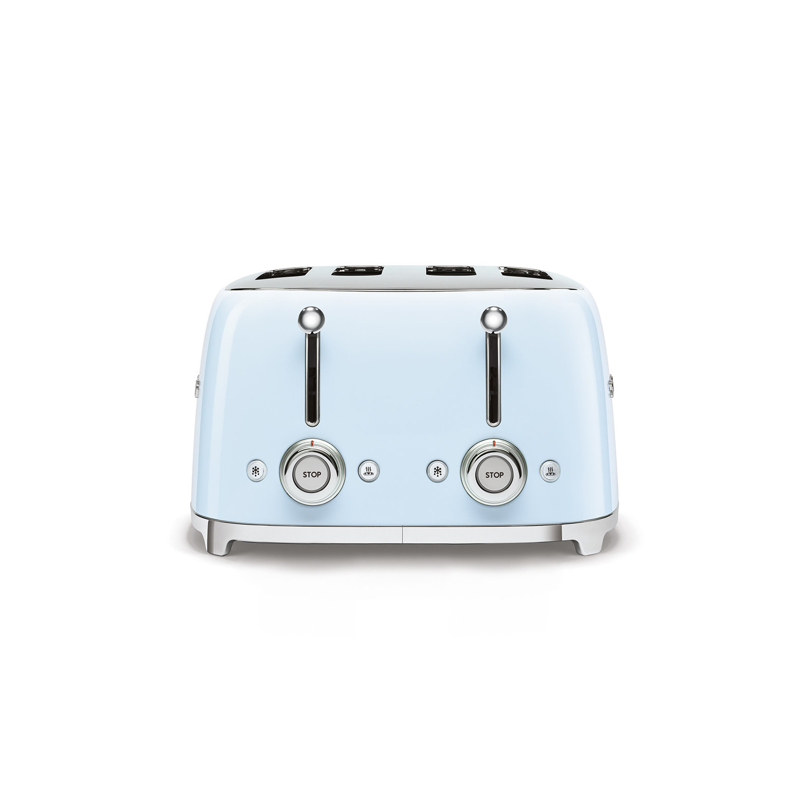 SMEG 50's Retro Style 4x4 Slice Toaster, Pastel Blue